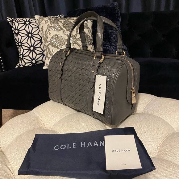 ✨SOLD!✨Cole Haan Genevieve NWT! Woven Leather Bag - Picture 5 of 14